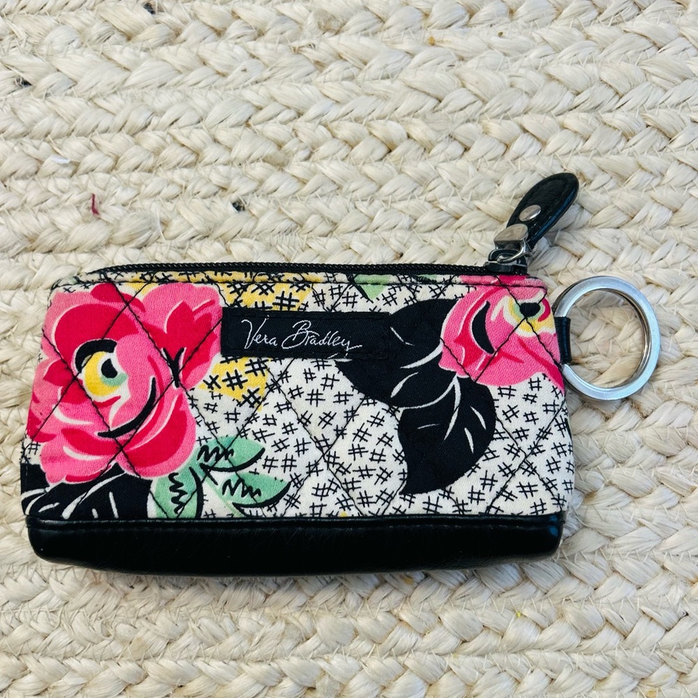 Vera Bradley Patchwork Floral Card Coin Purse